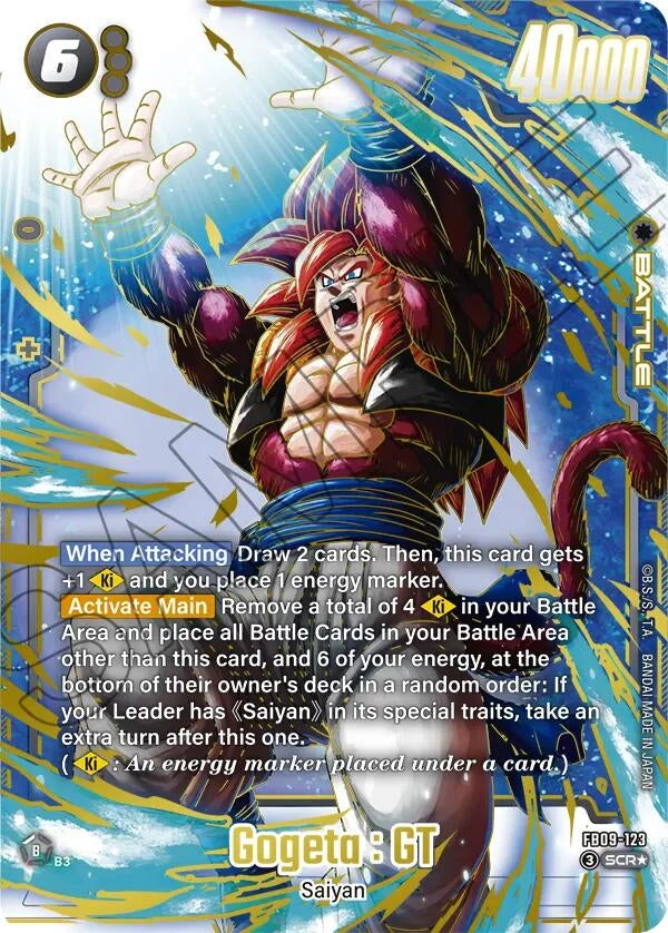 Image for Gogeta : GT - FB09-123 (Alternate Art) (FB09-123) (Dual Evolution) - Dragon Ball Super: Fusion World