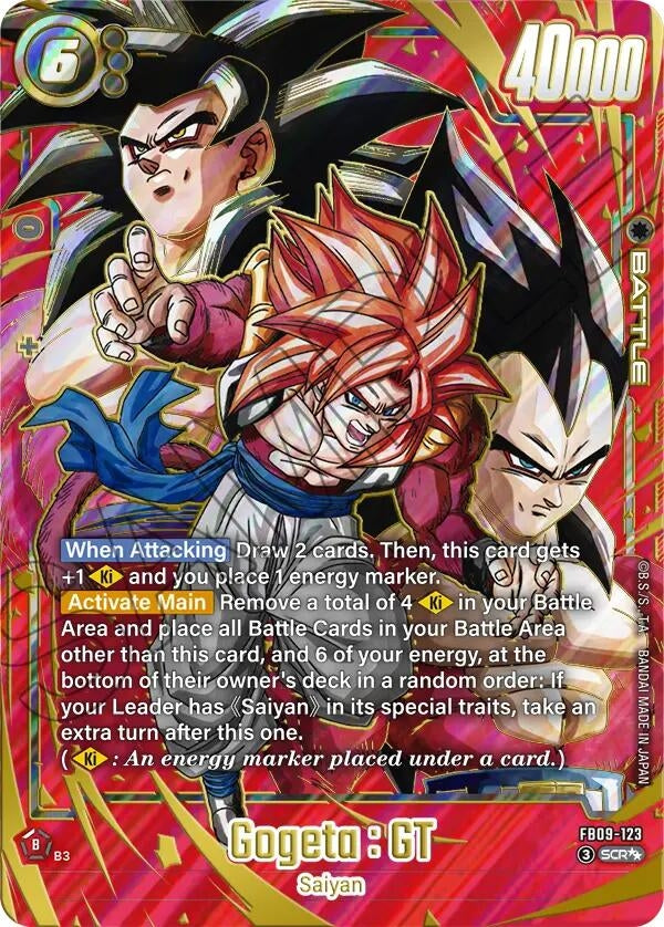 Image for Gogeta : GT - FB09-123 (Super Alternate Art) (FB09-123) (Dual Evolution) - Dragon Ball Super: Fusion World