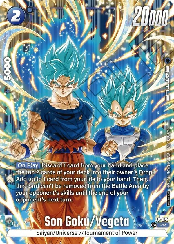 Image for Son Goku/Vegeta (2nd Anniversary Pack) (FP-075) (Fusion World Promotion Cards and Packs) (DBSFW_PR) - Dragon Ball Super: Fusion World