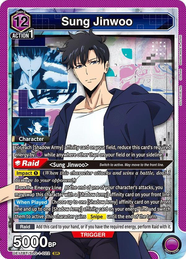 Image for Sung Jinwoo (022) (UE17BT/SLG-1-022) (UE17BT: SOLO LEVELING) - Union Arena