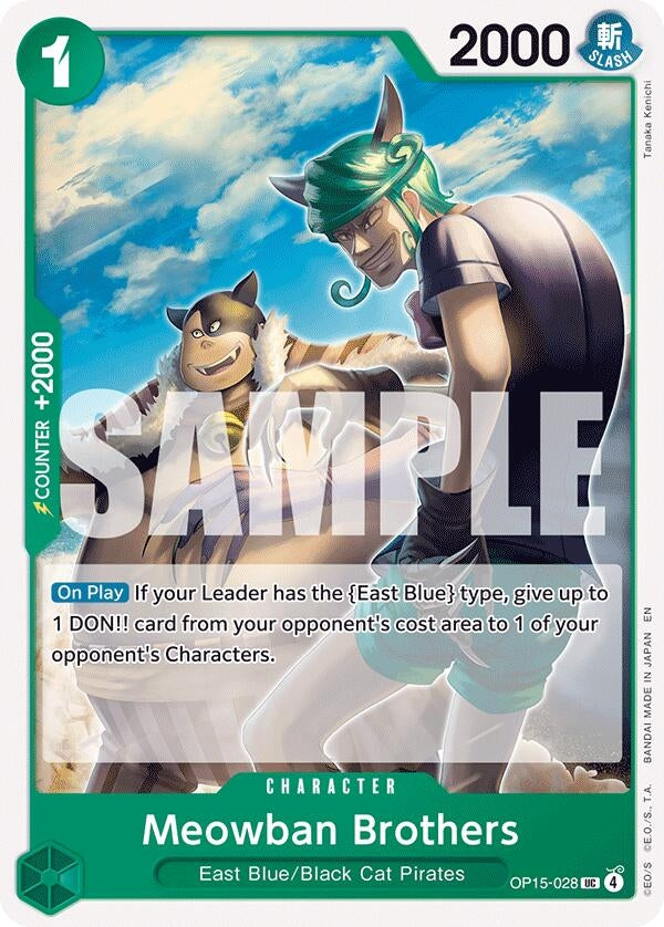 Image for Meowban Brothers (OP15-028) (Adventure on Kami's Island) - One Piece Card Game