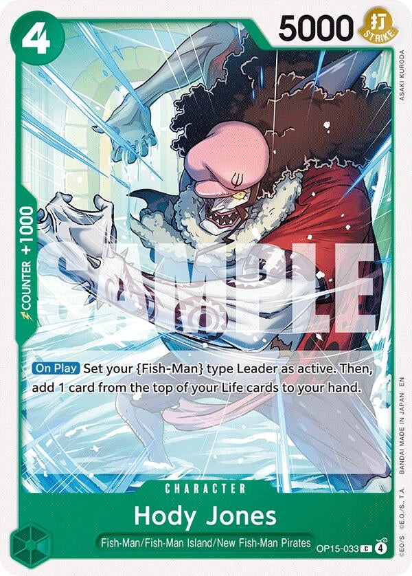 Image for Hody Jones (OP15-033) (Adventure on Kami's Island) - One Piece Card Game