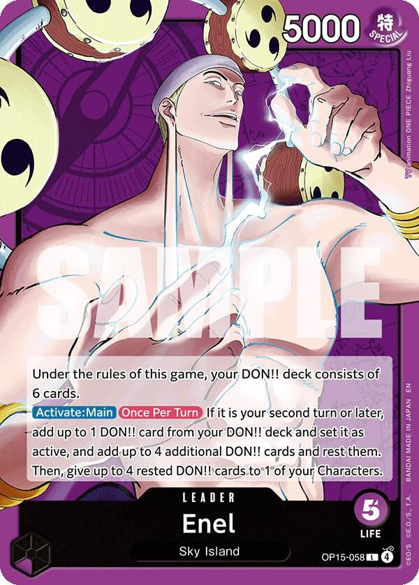 Image for Enel (OP15-058) (OP15-058) (Adventure on Kami's Island) - One Piece Card Game