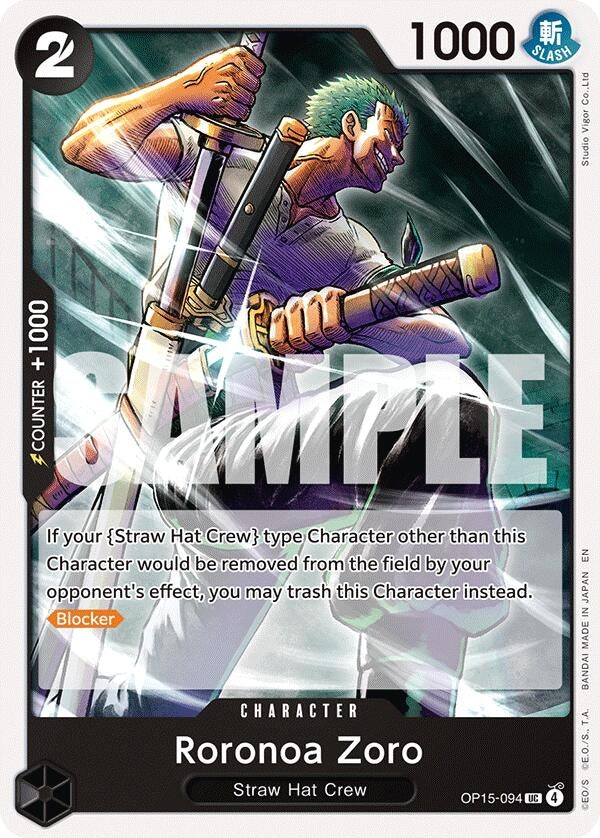 Image for Roronoa Zoro (OP15-094) (OP15-094) (Adventure on Kami's Island) - One Piece Card Game