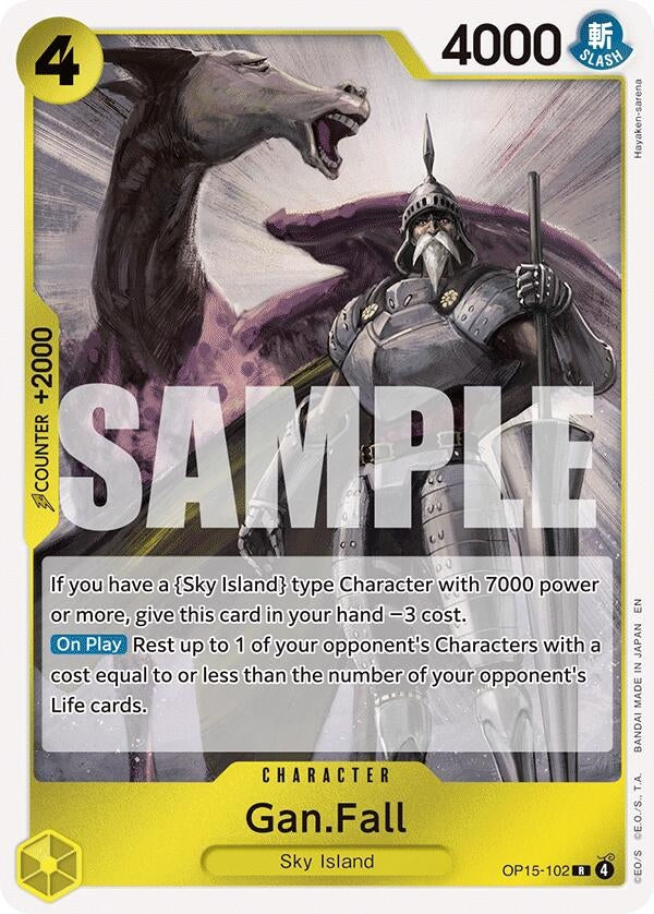 Image for Gan.Fall (OP15-102) (Adventure on Kami's Island) - One Piece Card Game