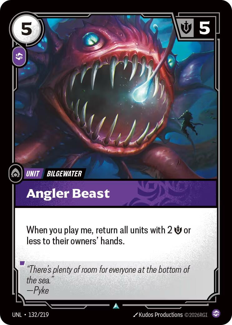 Image for Angler Beast (132/219) (Unleashed) - Riftbound: League of Legends Trading Card Game