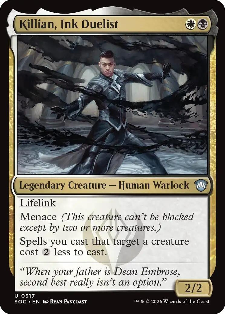 Image for Killian, Ink Duelist (317) (Commander: Secrets of Strixhaven) - Magic: The Gathering