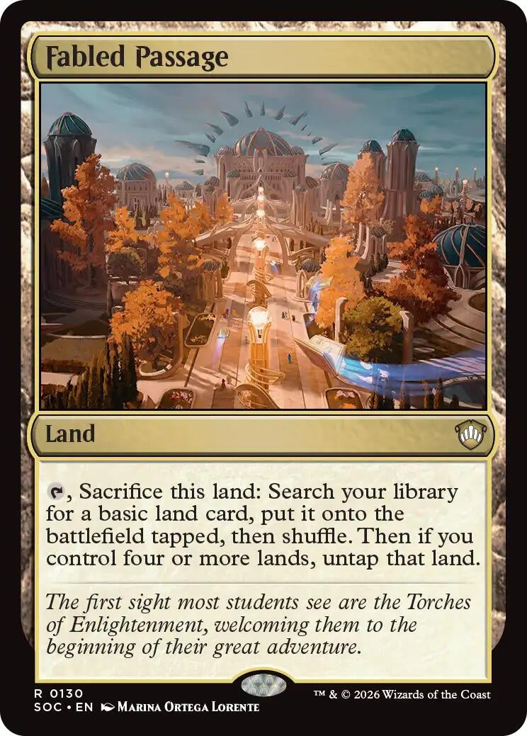 Image for Fabled Passage (130) (Commander: Secrets of Strixhaven) - Magic: The Gathering
