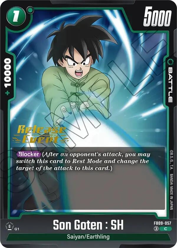 Image for Son Goten : SH (FB09-057) (Dual Evolution Release Event Cards) (FB09_PR) - Dragon Ball Super: Fusion World