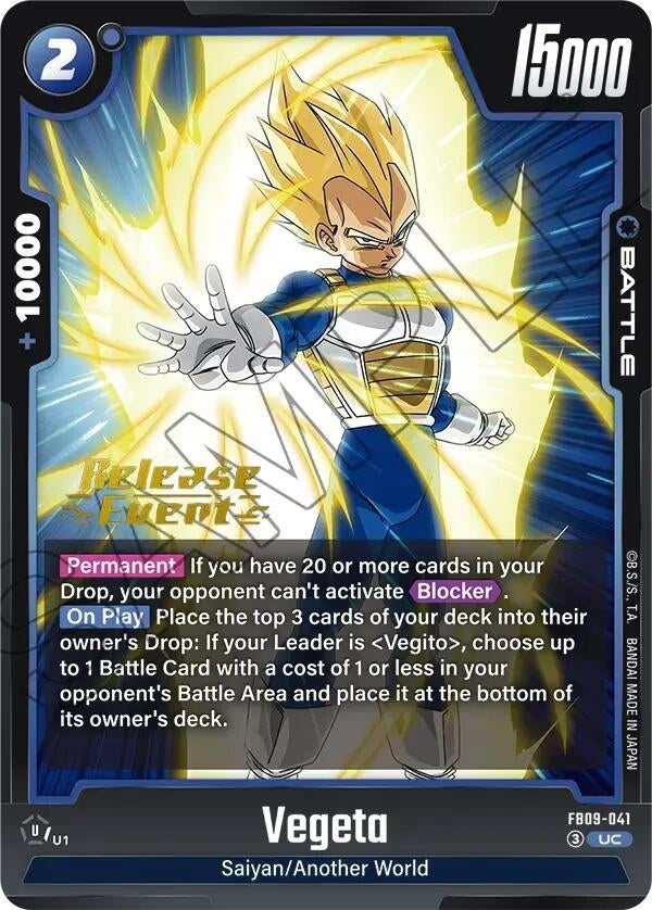 Image for Vegeta - FB09-041 (FB09-041) (Dual Evolution Release Event Cards) (FB09_PR) - Dragon Ball Super: Fusion World