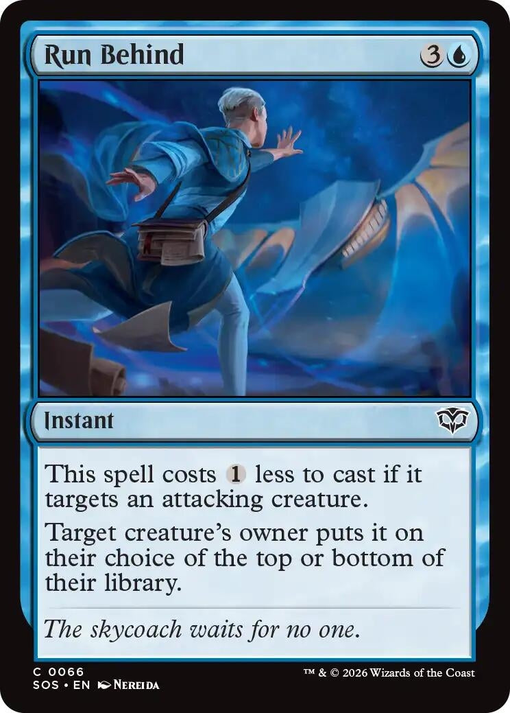 Image for Run Behind (66) (Secrets of Strixhaven) - Magic: The Gathering