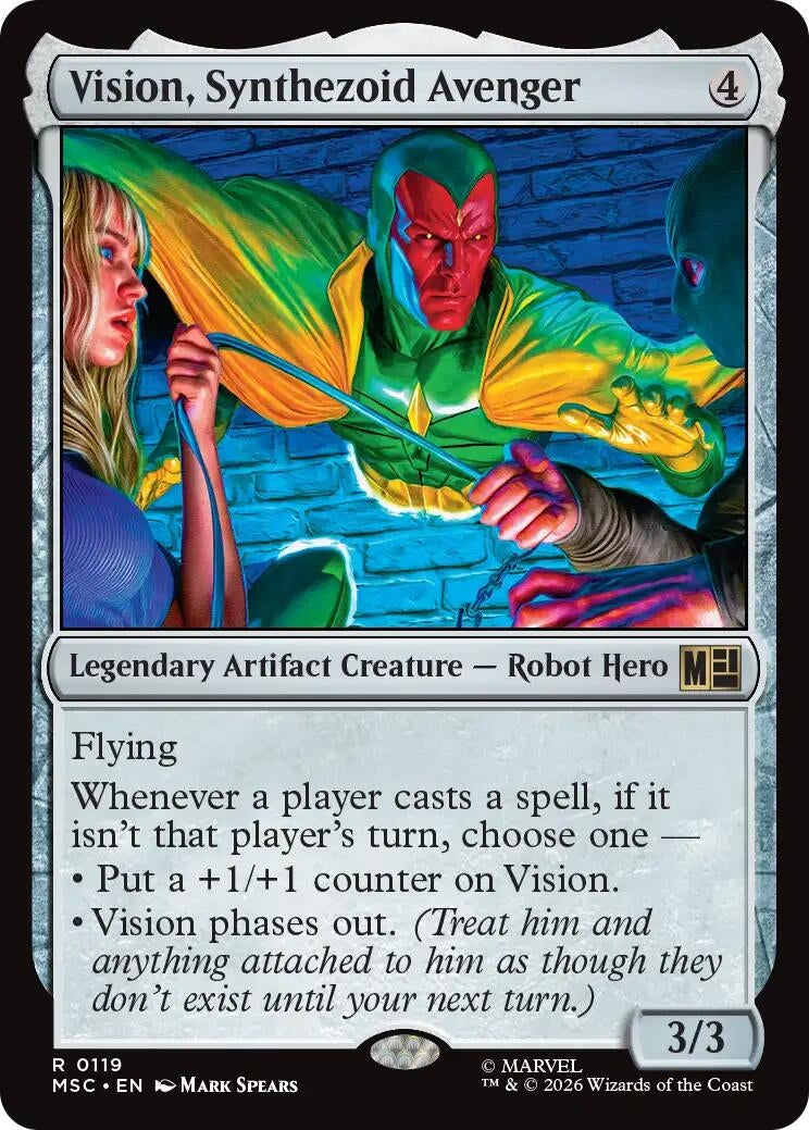 Image for Vision, Synthezoid Avenger (119) (Commander: Marvel Super Heroes) - Magic: The Gathering