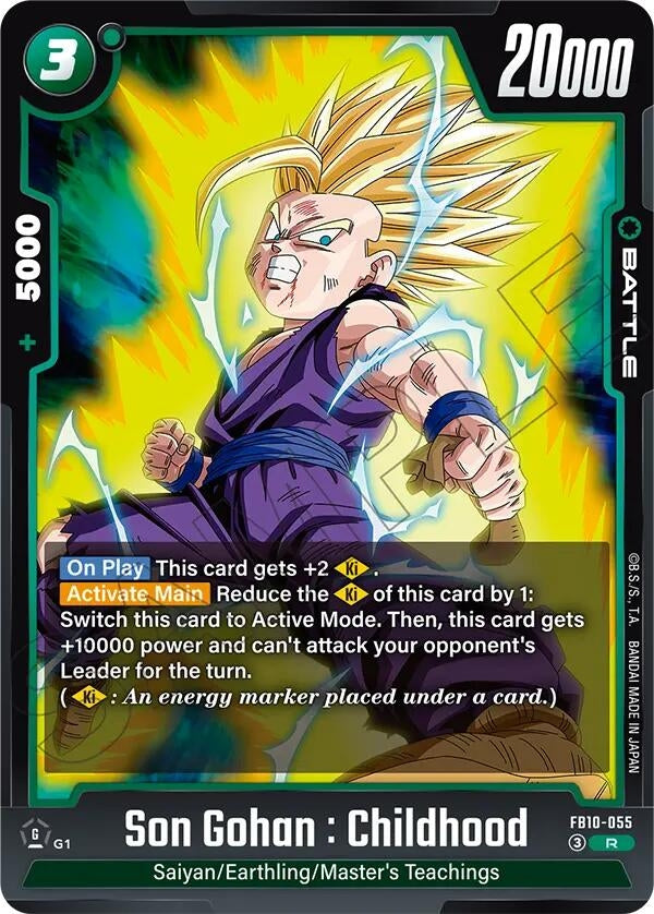 Image for Son Gohan : Childhood - FB10-055 (FB10-055) (Cross Force) (FB10) - Dragon Ball Super: Fusion World