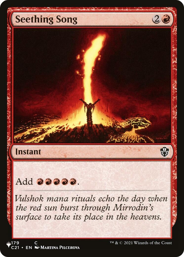 Image for Seething Song (C21) (179) (The List Reprints) (LIST) - Magic: The Gathering