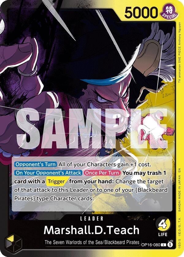 Image for Marshall.D.Teach (080) (OP16-080) (The Time of Battle) (OP16) - One Piece Card Game