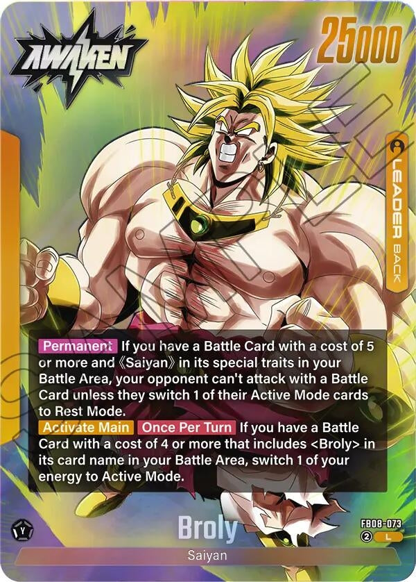 Image for Broly - FB08-073 (FB08-073) (Story Booster 01) (ST01) - Dragon Ball Super: Fusion World