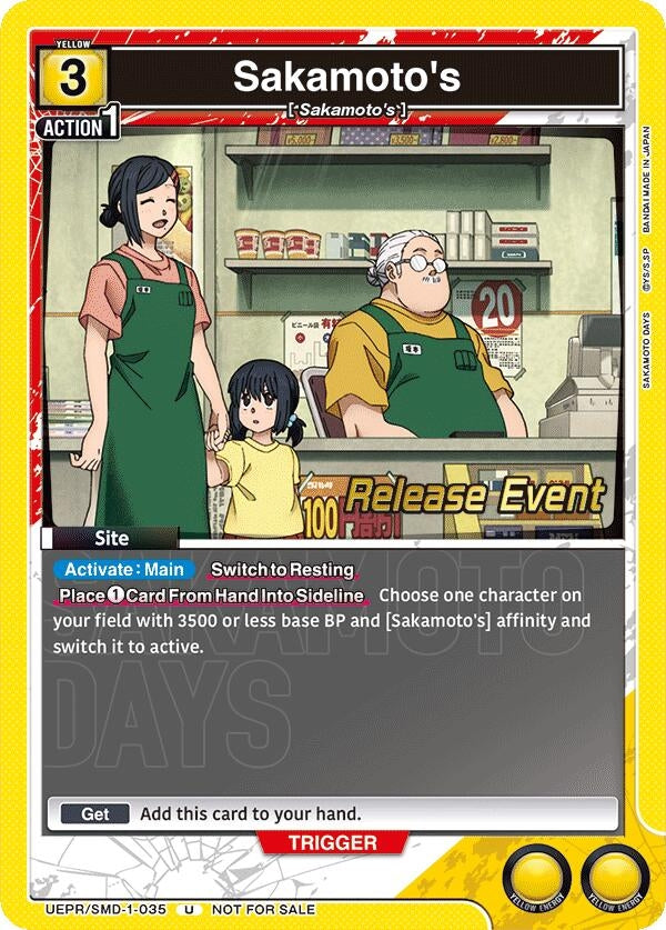 Image for Sakamoto's (UE19BT/SMD-1-035) (UE19BT: SAKAMOTO DAYS Release Event Cards) (UE19BT_RE) - Union Arena