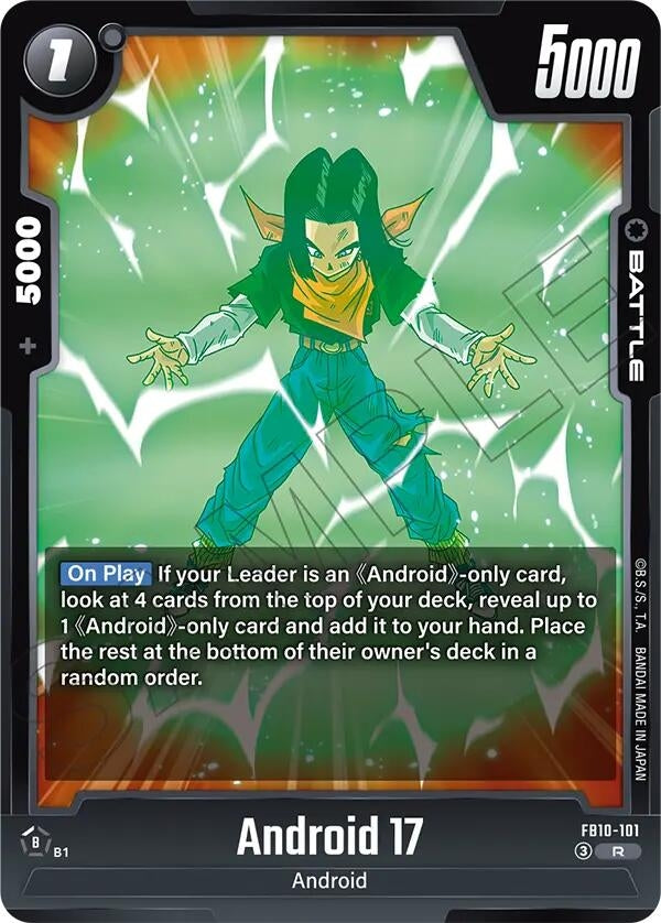 Image for Android 17 - FB10-101 (FB10-101) (Cross Force) (FB10) - Dragon Ball Super: Fusion World