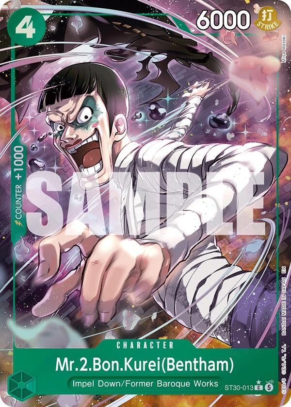 Image for Mr.2.Bon.Kurei(Bentham) (Full Art) (ST30-013) (Starter Deck EX: Luffy & Ace) (ST-30) - One Piece Card Game