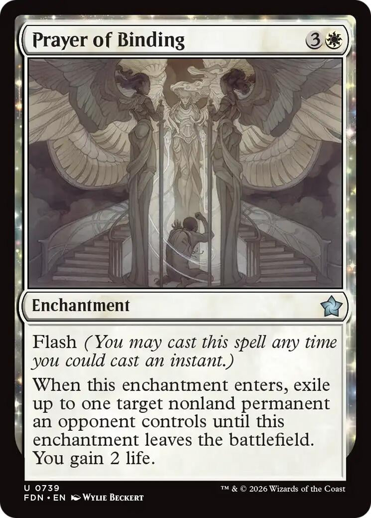 Image for Prayer of Binding (0739) (739) (Foundations) (FDN) - Magic: The Gathering