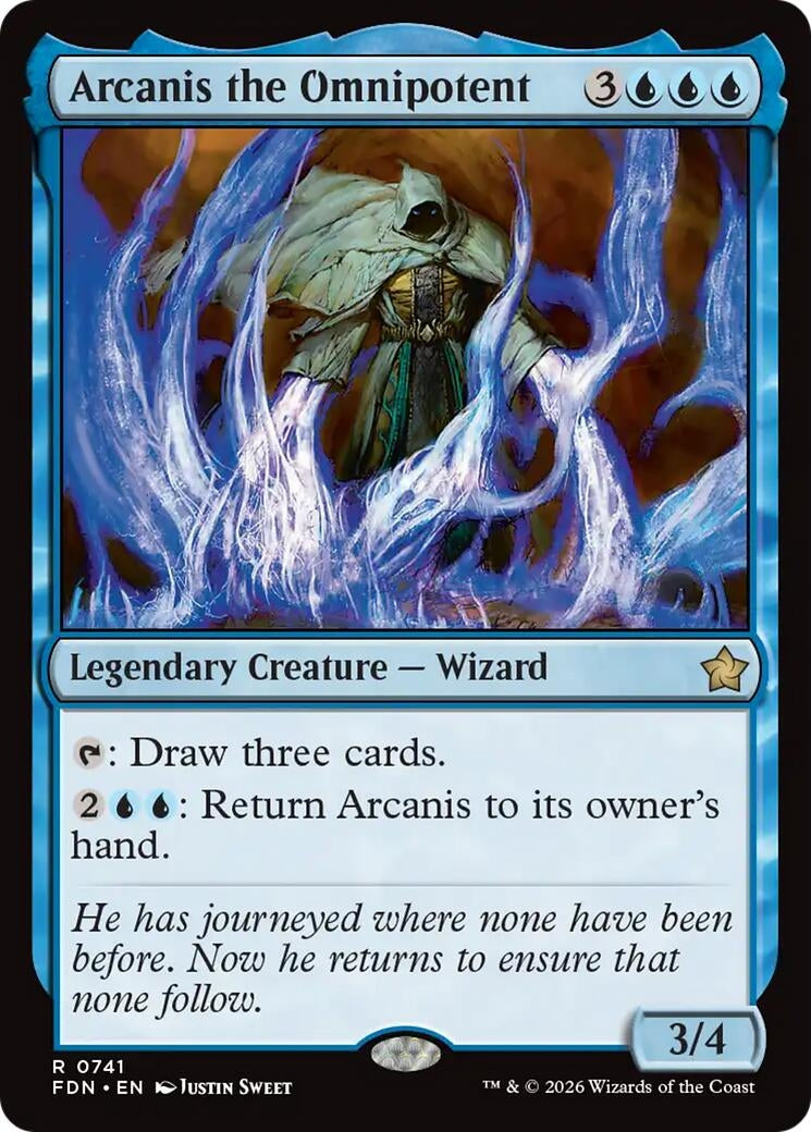Image for Arcanis the Omnipotent (0741) (741) (Foundations) (FDN) - Magic: The Gathering