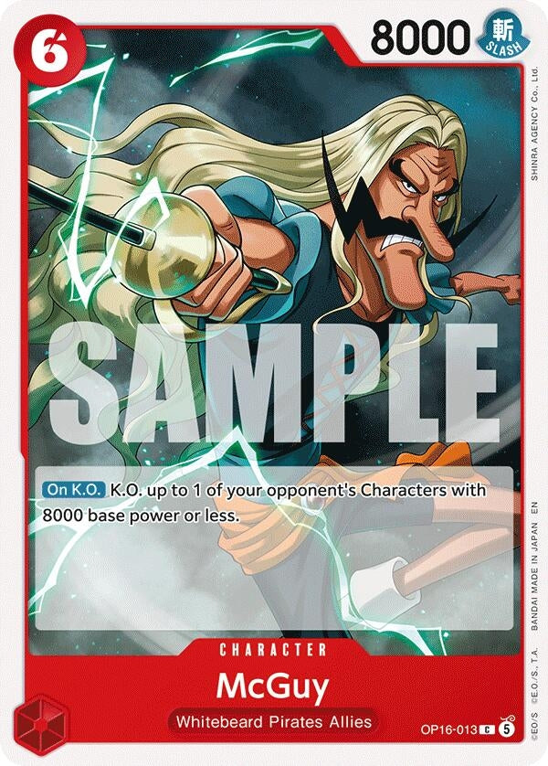 Image for McGuy (OP16-013) (The Time of Battle) (OP16) - One Piece Card Game
