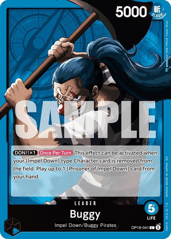 Image for Buggy (041) (OP16-041) (The Time of Battle) (OP16) - One Piece Card Game