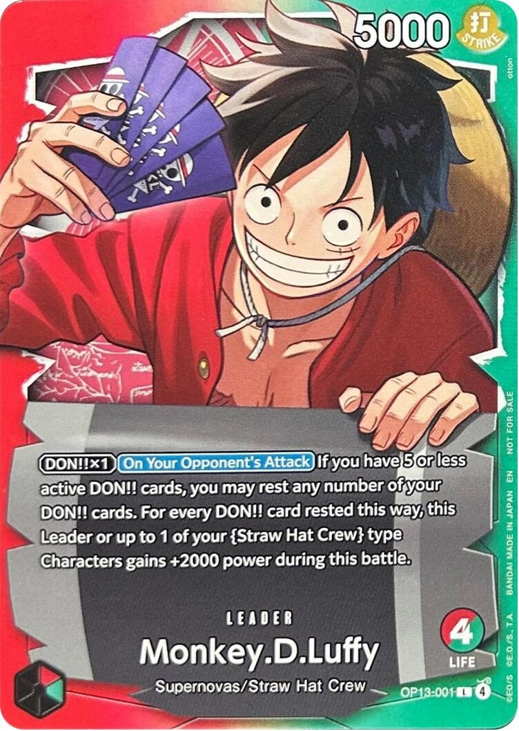 Image for Monkey.D.Luffy - OP13-001 (Ichiban Kuji Exclusive) (OP13-001) (One Piece Promotion Cards) (OP-PR) - One Piece Card Game
