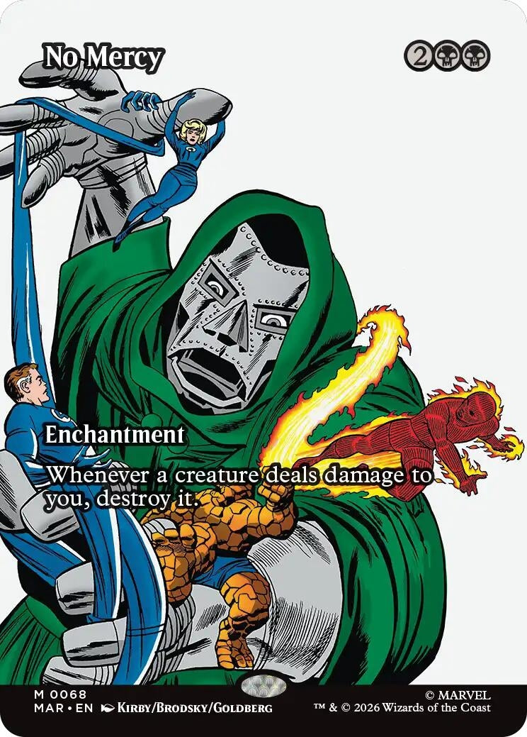 Image for No Mercy (Borderless) (68) (Marvel Universe Eternal-Legal) (MAR) - Magic: The Gathering