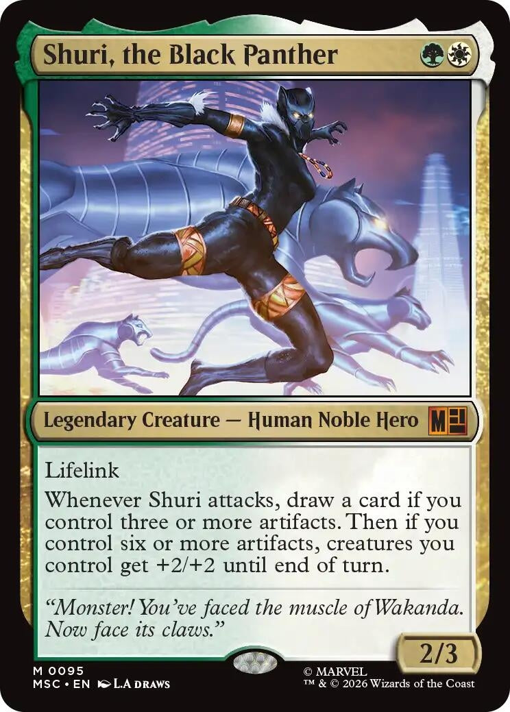 Image for Shuri, the Black Panther (95) (Commander: Marvel Super Heroes) - Magic: The Gathering