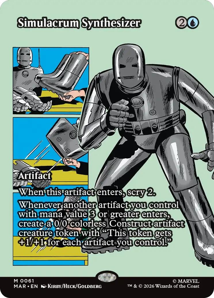 Image for Simulacrum Synthesizer (Borderless) (61) (Marvel Universe Eternal-Legal) (MAR) - Magic: The Gathering