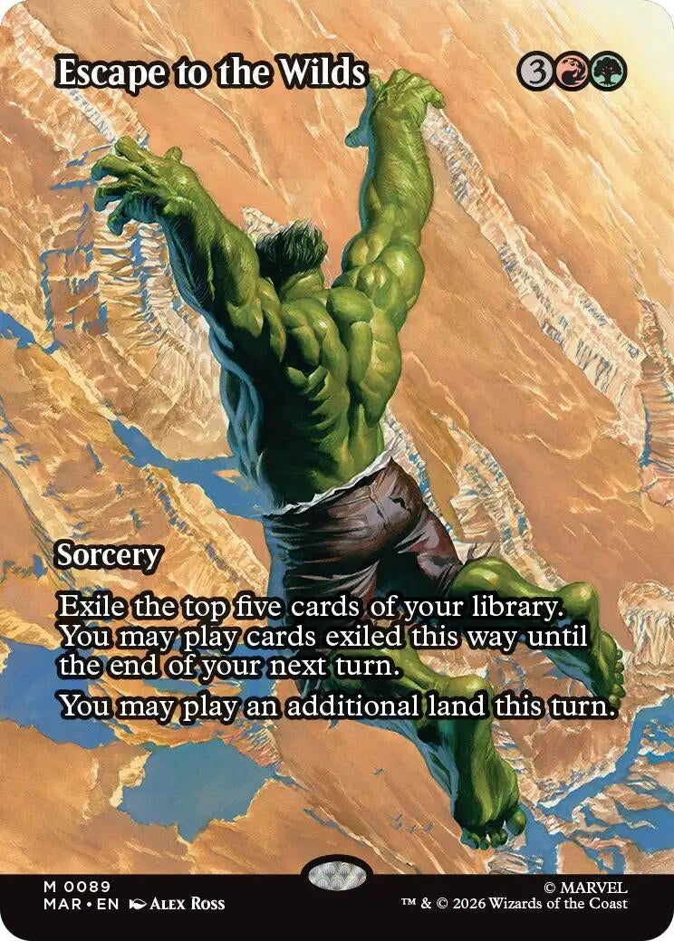 Image for Escape to the Wilds (Borderless) (89) (Marvel Universe Eternal-Legal) (MAR) - Magic: The Gathering