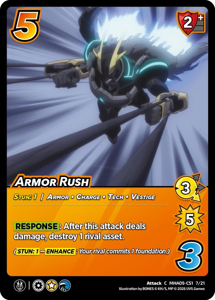 Image for Armor Rush (MHA09-CS1 7/21) (Challenger Series: My Hero Academia - Final Battle) - UniVersus