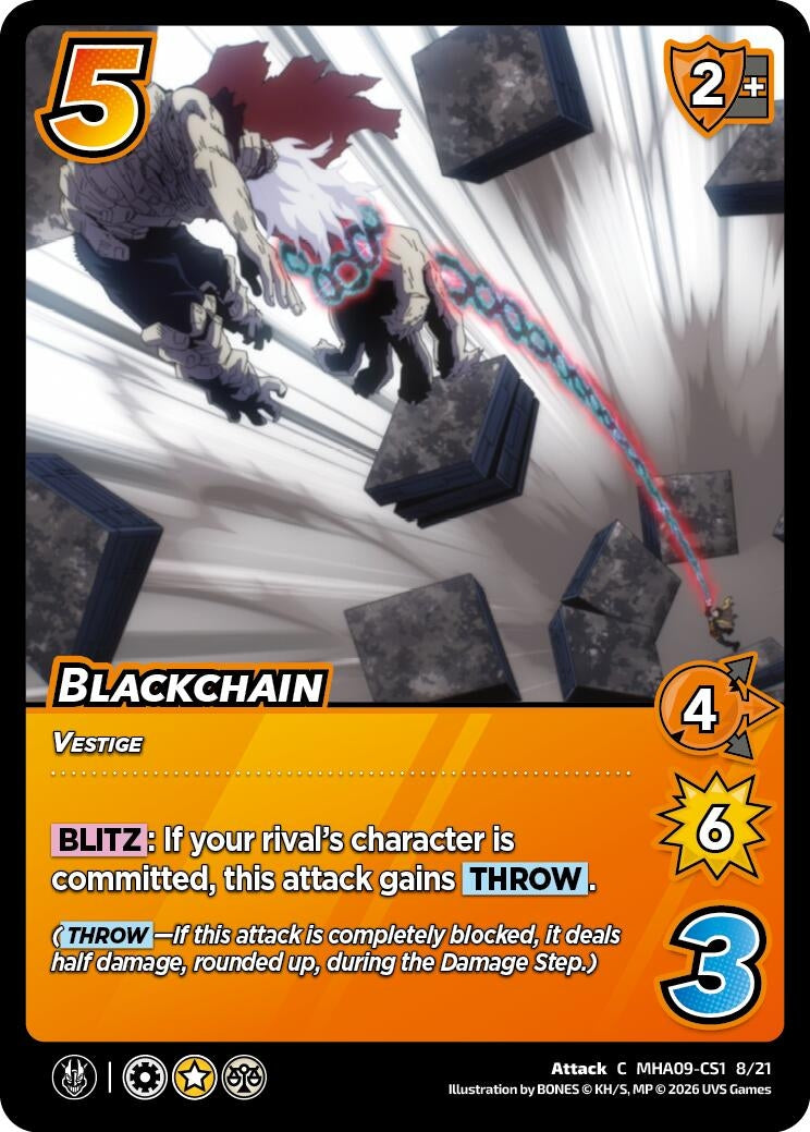 Image for Blackchain (MHA09-CS1 8/21) (Challenger Series: My Hero Academia - Final Battle) - UniVersus