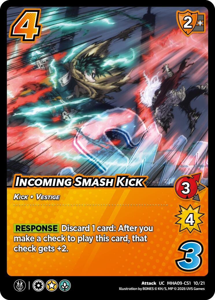 Image for Incoming Smash Kick (MHA09-CS1 10/21) (Challenger Series: My Hero Academia - Final Battle) - UniVersus