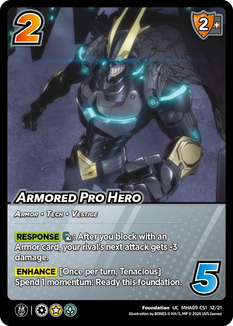 Image for Armored Pro Hero (MHA09-CS1 12/21) (Challenger Series: My Hero Academia - Final Battle) - UniVersus