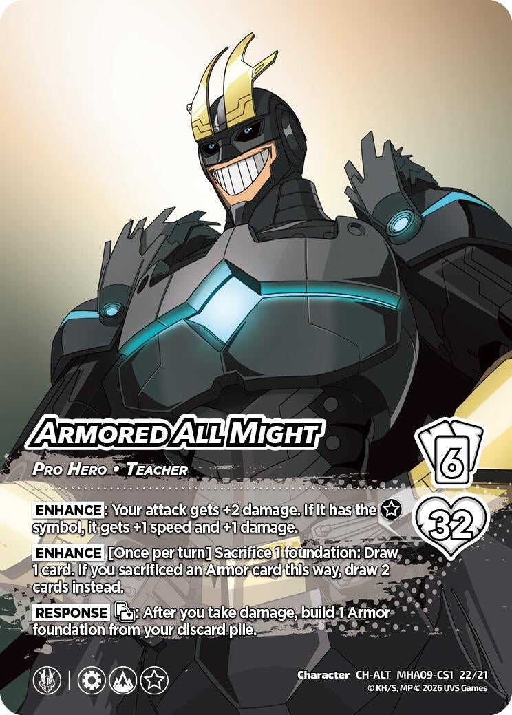 Image for Armored All Might (Alternative Art) (MHA09-CS1 1/21) (Challenger Series: My Hero Academia - Final Battle) - UniVersus