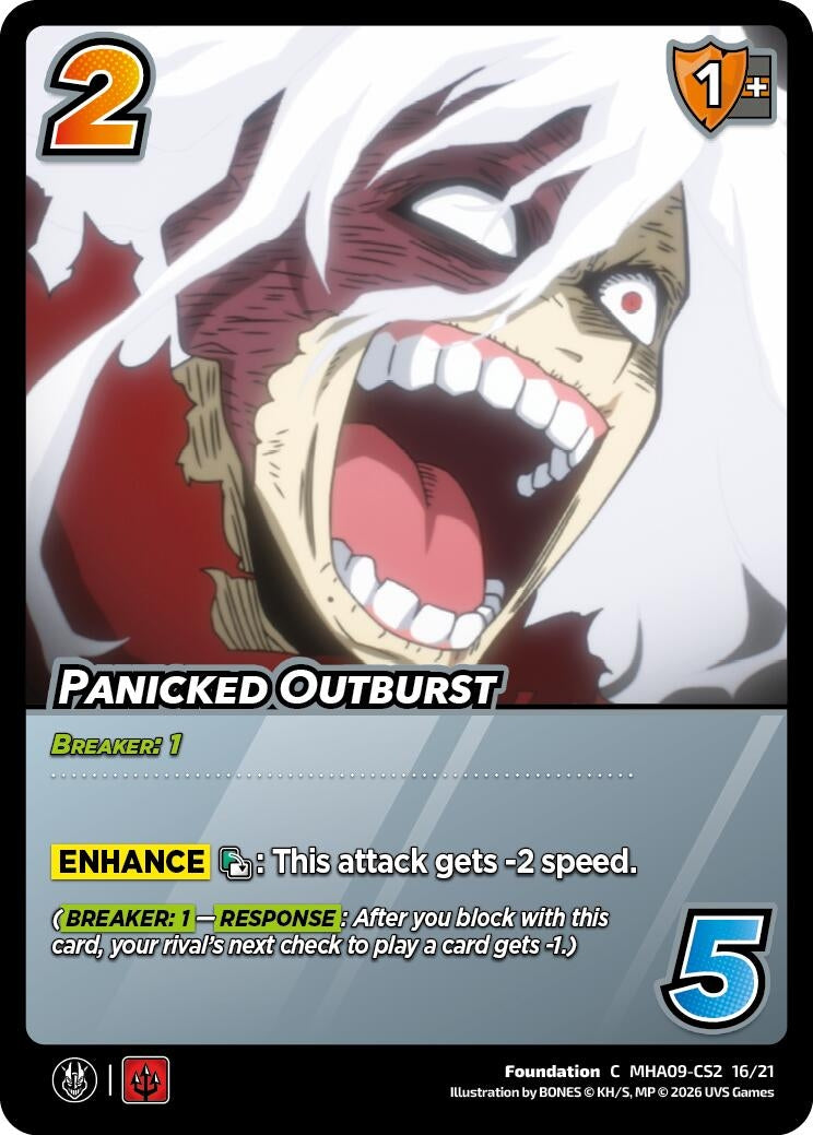 Image for Panicked Outburst (MHA09-CS2 16/21) (Challenger Series: My Hero Academia - Final Battle) - UniVersus