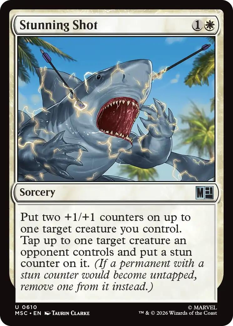 Image for Stunning Shot (610) (Commander: Marvel Super Heroes) - Magic: The Gathering