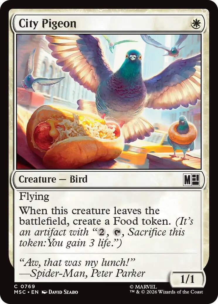 Image for City Pigeon (769) (Commander: Marvel Super Heroes) - Magic: The Gathering