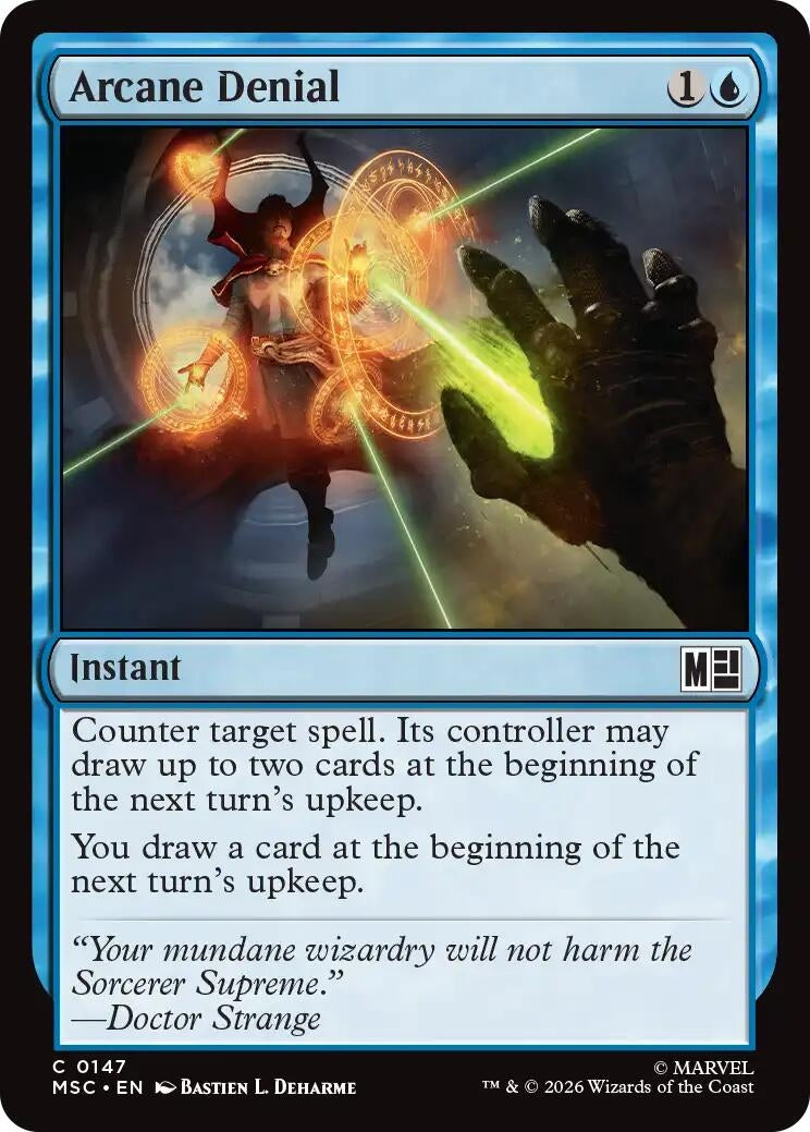 Image for Arcane Denial (147) (Commander: Marvel Super Heroes) - Magic: The Gathering