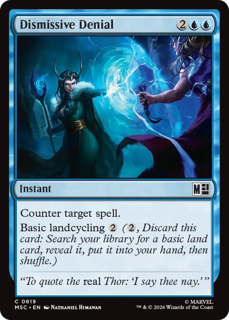 Image for Dismissive Denial (619) (Commander: Marvel Super Heroes) - Magic: The Gathering