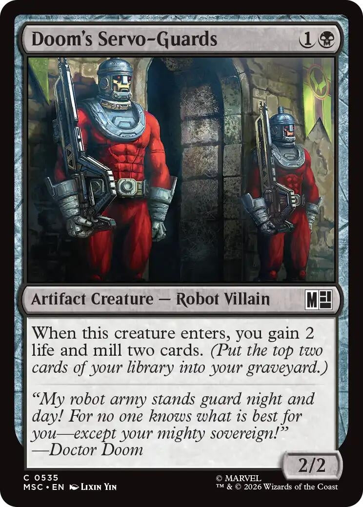 Image for Doom's Servo-Guards (535) (Commander: Marvel Super Heroes) - Magic: The Gathering