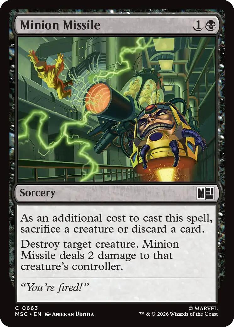 Image for Minion Missile (663) (Commander: Marvel Super Heroes) - Magic: The Gathering
