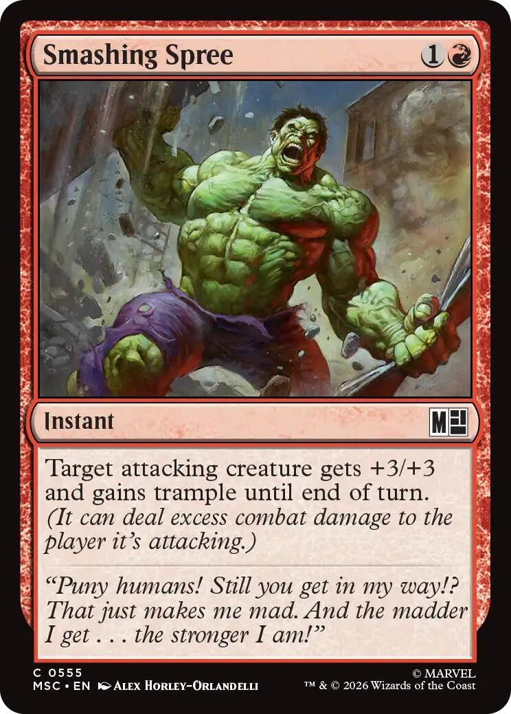 Image for Smashing Spree (555) (Commander: Marvel Super Heroes) - Magic: The Gathering