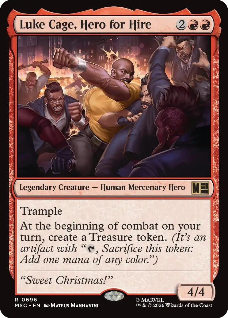 Image for Luke Cage, Hero for Hire (696) (Commander: Marvel Super Heroes) - Magic: The Gathering