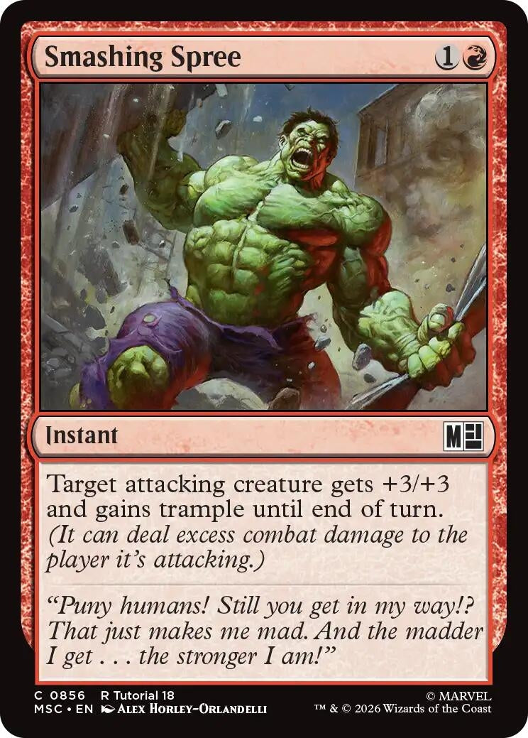 Image for Smashing Spree (0856) (856) (Commander: Marvel Super Heroes) - Magic: The Gathering