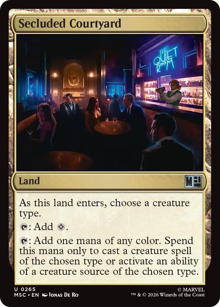 Image for Secluded Courtyard (265) (Commander: Marvel Super Heroes) - Magic: The Gathering