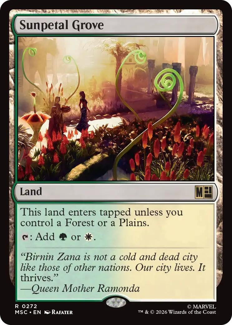 Image for Sunpetal Grove (272) (Commander: Marvel Super Heroes) - Magic: The Gathering
