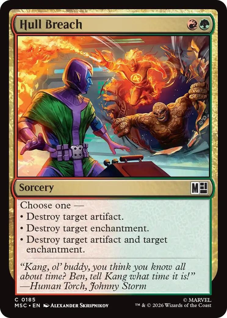 Image for Hull Breach (Surge Foil) (185) (Commander: Marvel Super Heroes) - Magic: The Gathering
